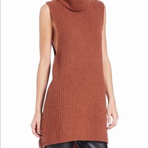 Free People Sleeveless Turtleneck Sweater